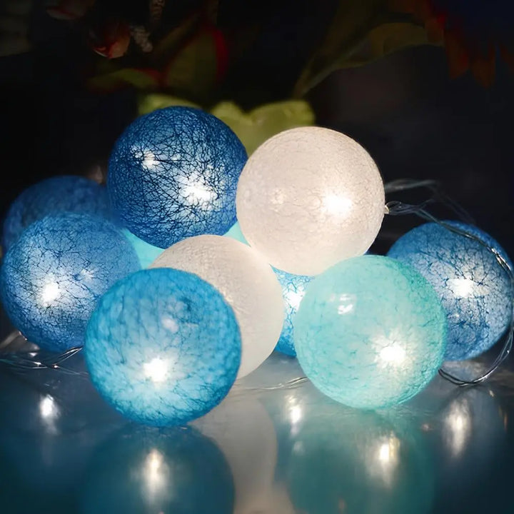Atmospheric Ball String Lights - LumaBreeze-Oceaan Blauw-59.05 inch es-USB-The Livary
