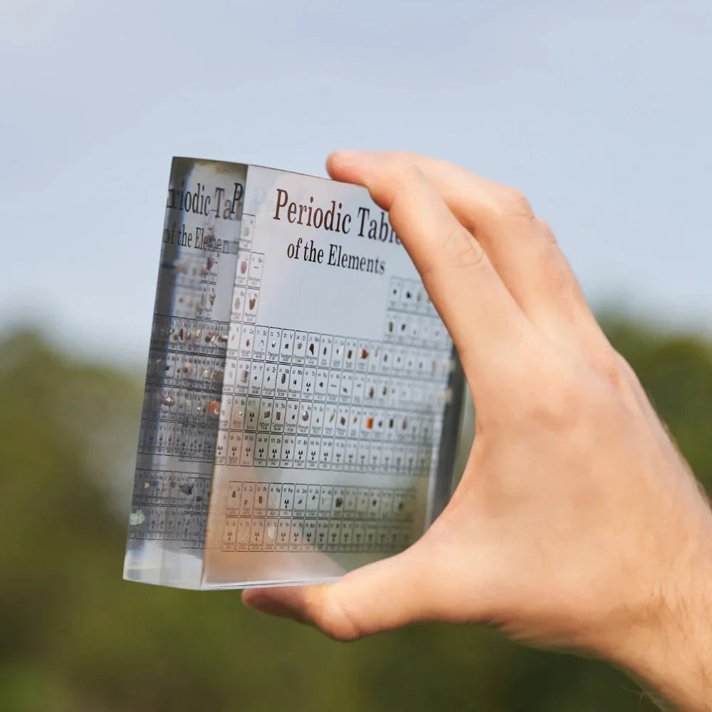 Illuminated Periodic Table with Real Elements - Elementa-Small-The Livary