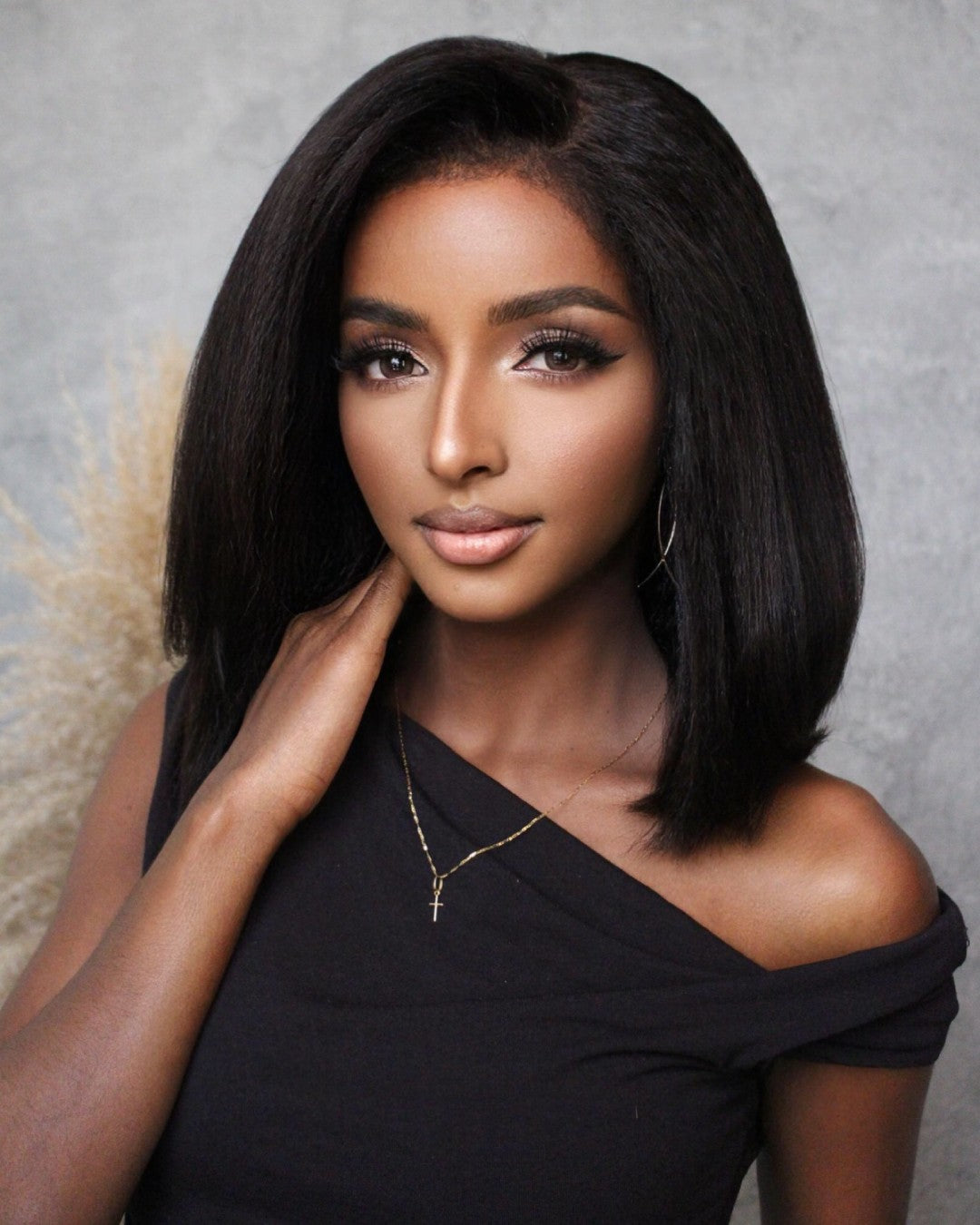 HD Lace Wig 5x5 Kinky Straight – Zamira-25 cm (10 inches)-The Livary