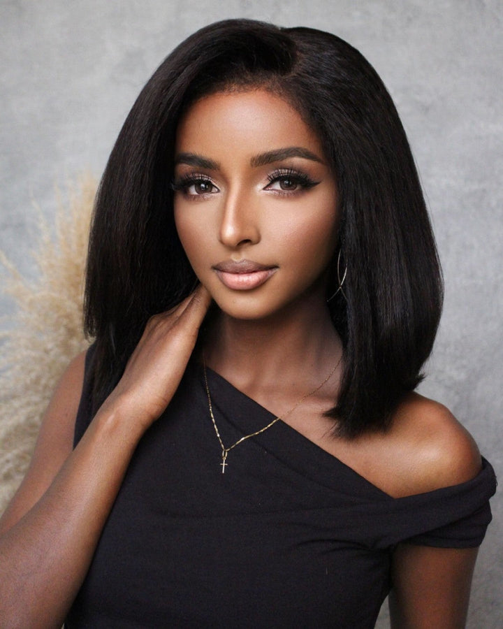 HD Lace Wig 5x5 Kinky Straight – Zamira-25 cm (10 inches)-The Livary