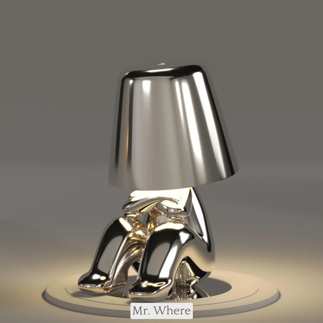Lighting lamp for Thinkers - BrightMind-Silver-Mr. Waar-The Livary