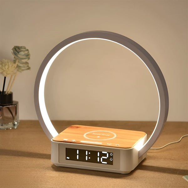 Design Night Light with Charger and Gentle Wake Function - LumoRise-The Livary