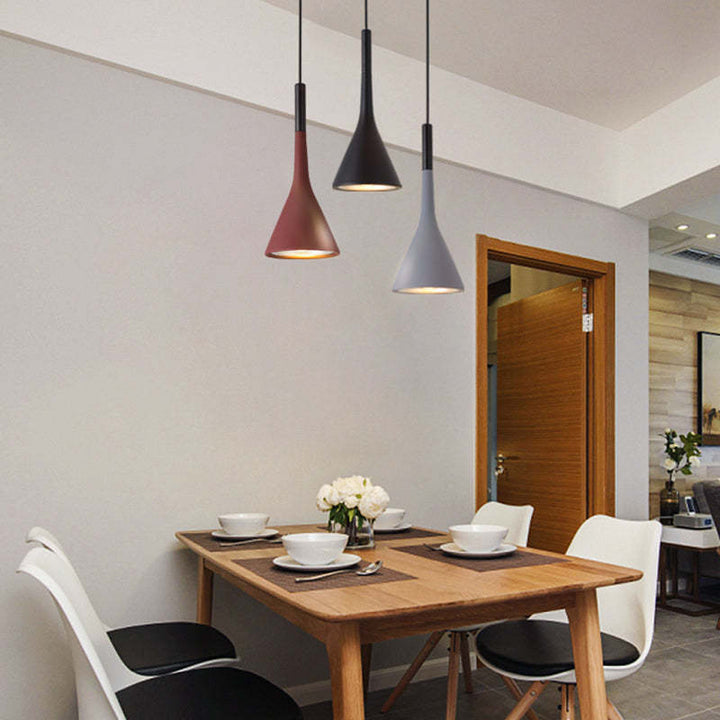 Modern Triangle Pendant Lamp - Trionda-Yellow-The Livary