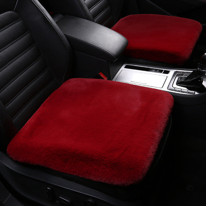 Luxury Sheep Skin Cushion - Lara-Red-Seat-The Livary
