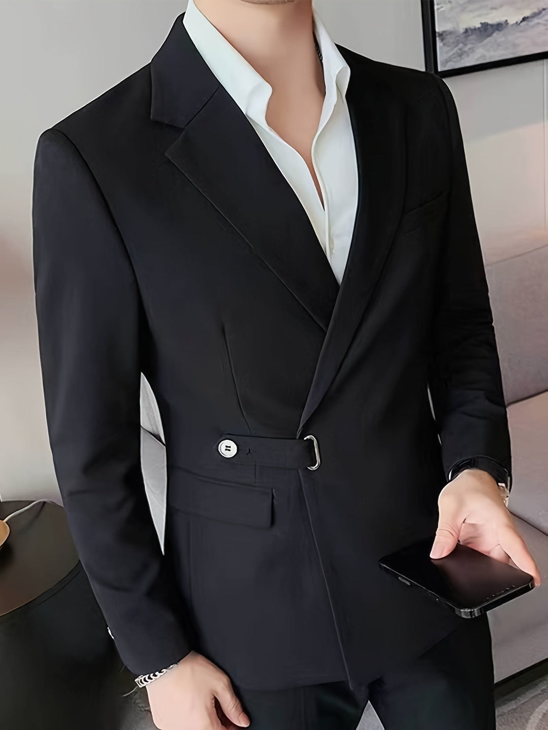 Classic Black Men's Blazer - Lars-S-The Livary