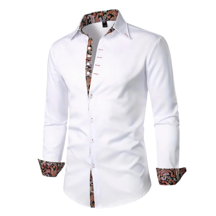 Elegant party shirt for men – Matteo-White-S-The Livary