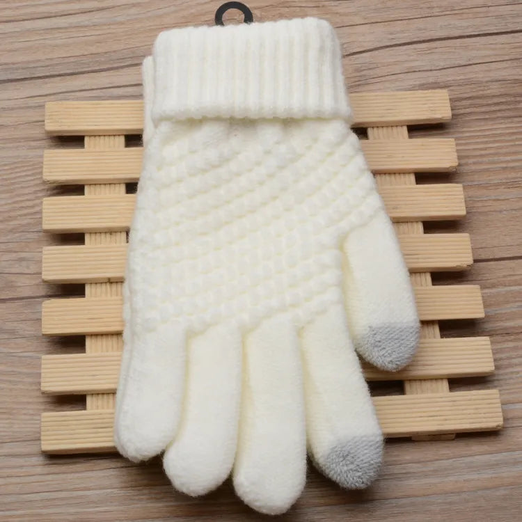 Knitted Touchscreen Gloves for Women - Amara-Black-The Livary