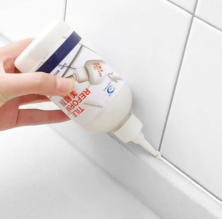 Waterproof Tile Grout Repair Gel - TileFix-White-5.28 fl oz-The Livary