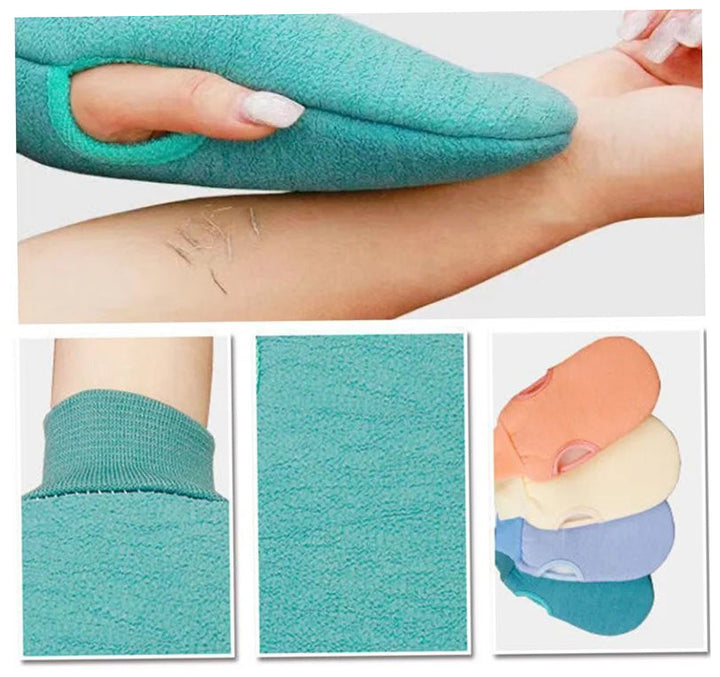 Exfoliating Spa Mitt – Glowmitt-Blue-The Livary