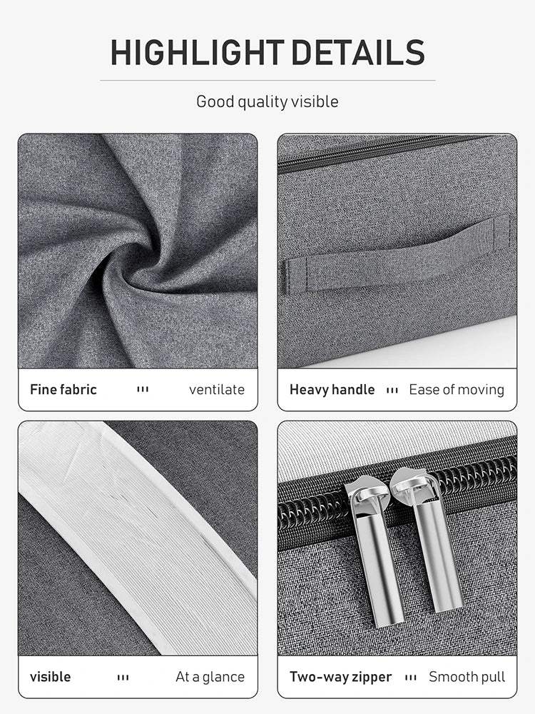 Smart and Spacious Storage Bag - UnderStore-Grey-M-The Livary