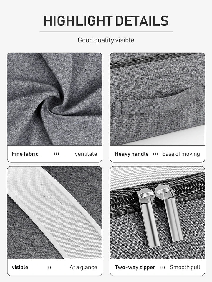 Smart and Spacious Storage Bag - UnderStore-Grey-M-The Livary