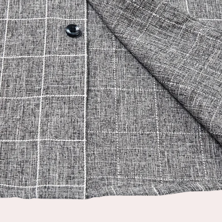 Classic Checked Men's Shirt - Thijs-Brown-S-The Livary
