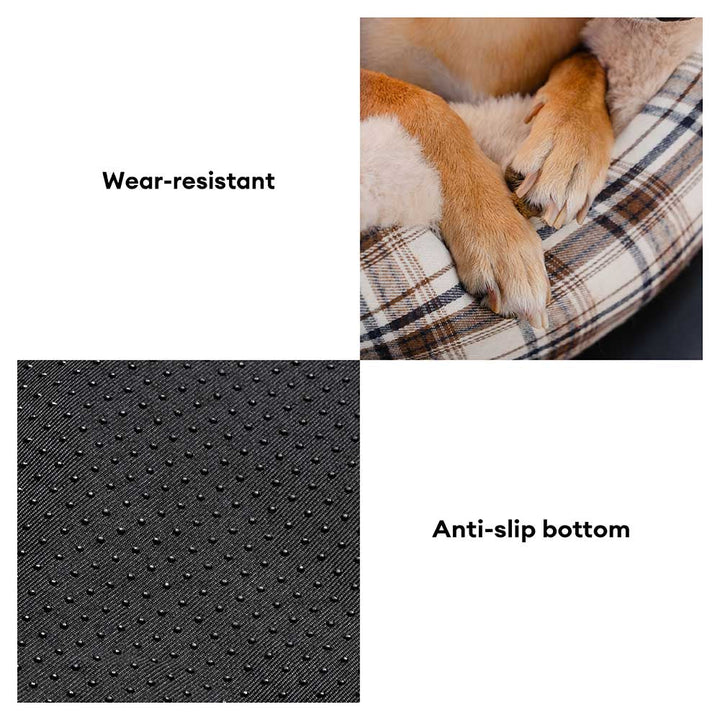 Plush Car Seat for Pets – RideSafe CozySeat-Khaki-Single-The Livary