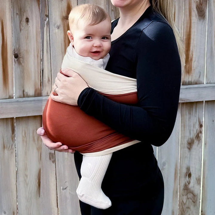Comfortable Baby Carrier – SnugCarry-Brown-The Livary