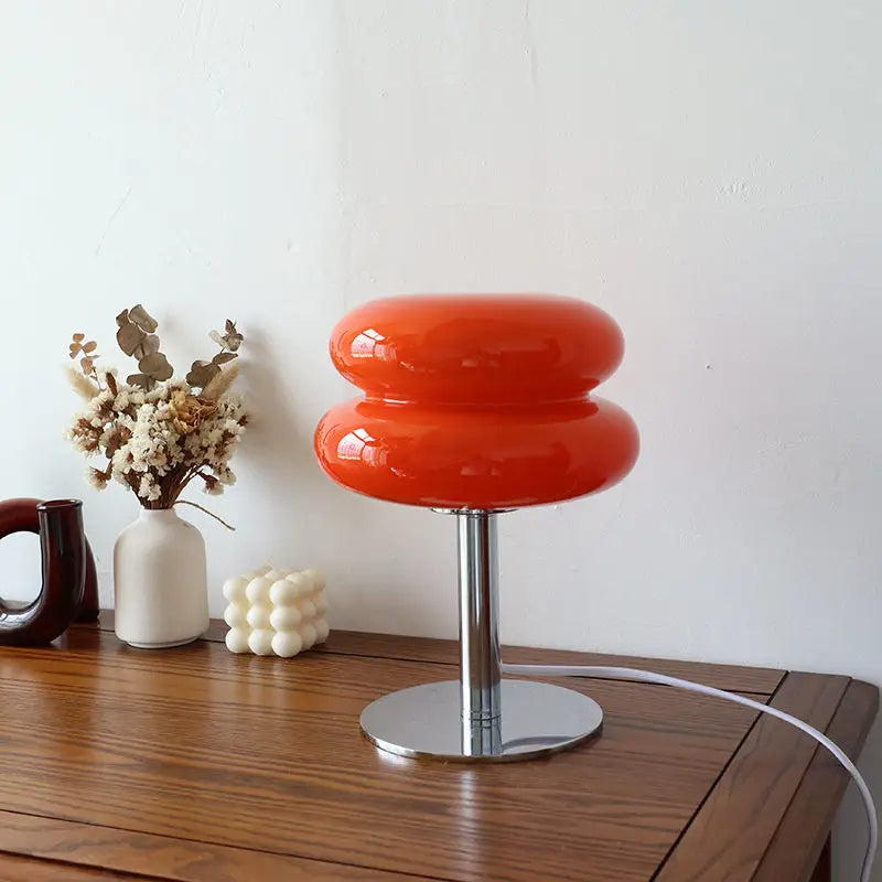 Italian Bauhaus Table Lamp - RetroGlow-Orange-The Livary