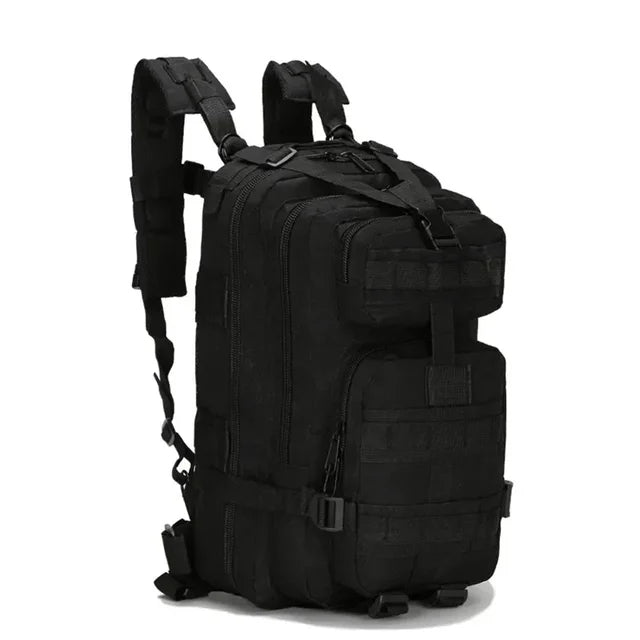 Complete Emergency Package in Tactical Backpack (20L) - CrisisKit-Black-The Livary