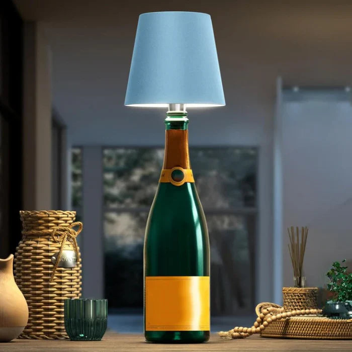 Portable LED Bottle Lamp - GlowBottle-Black-3 Colours-The Livary