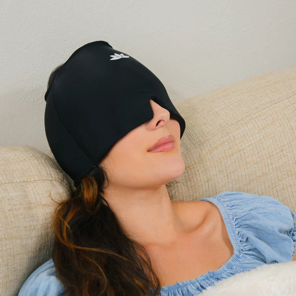 Pain Relieving Migraine Mask - MigraCalm™-Black (almost sold out)-The Livary