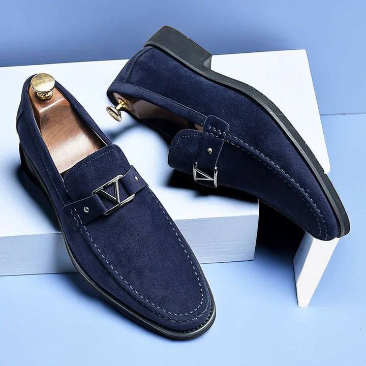 Stylish Men's Slip-On Loafer - Lorenzo-Blue-7.5-The Livary