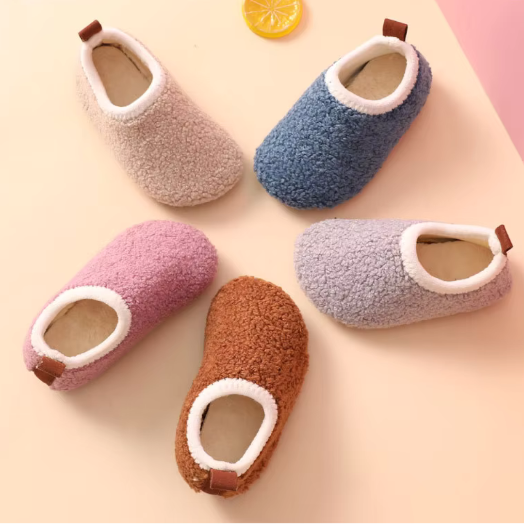 Warm children's slippers – SnuggleSteps-Pink-24-25-The Livary