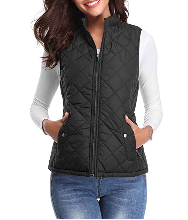 Lightly Padded Stylish Women's Bodywarmer - Lara-Black-S-The Livary