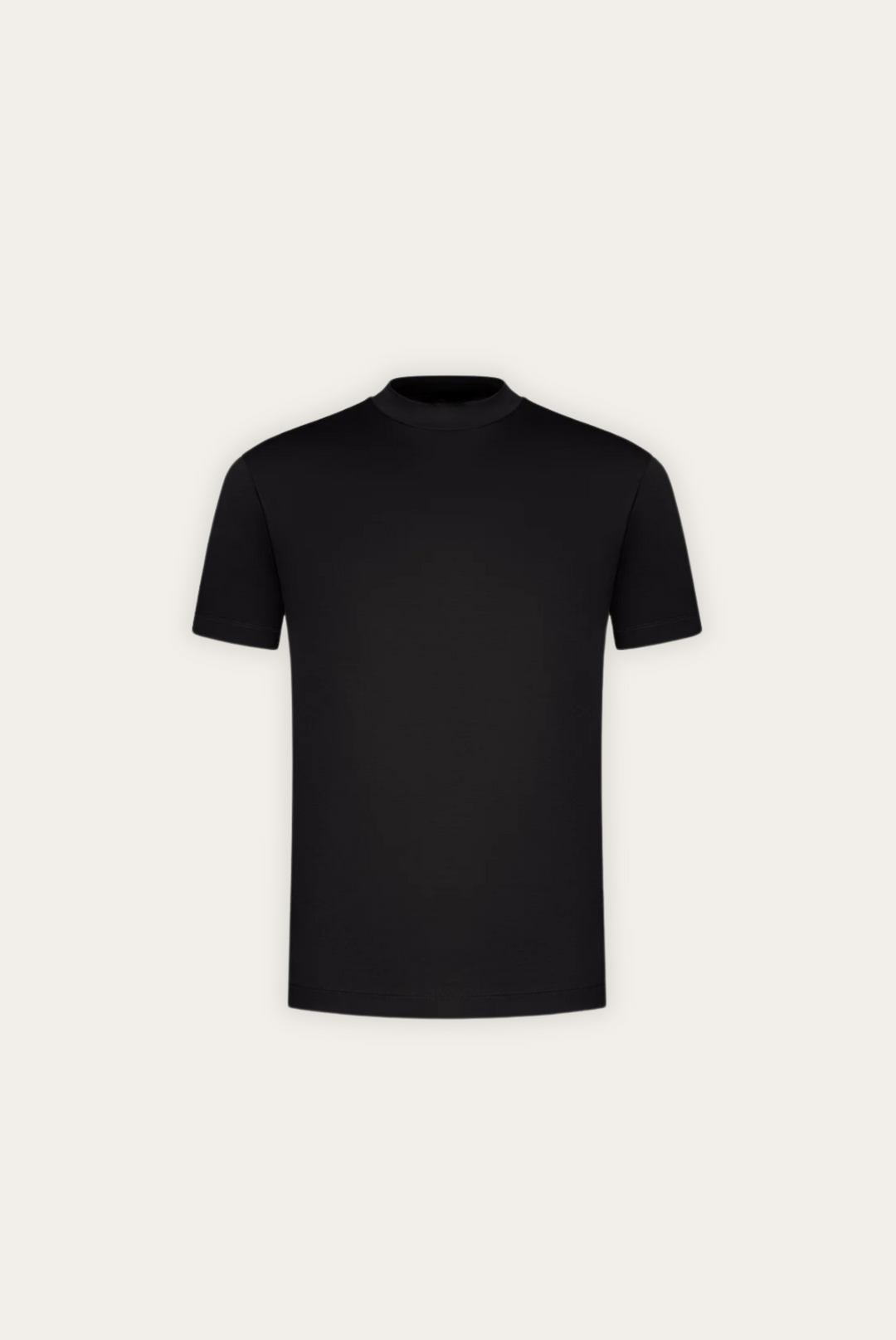 Stylish men's t-shirt made of mercerised cotton – Dario-Black-XS-The Livary