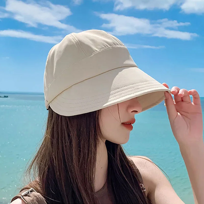 UV Protection Sun Hat for Women Foldable & Breathable – Alina (1+1 FREE)-Black-The Livary