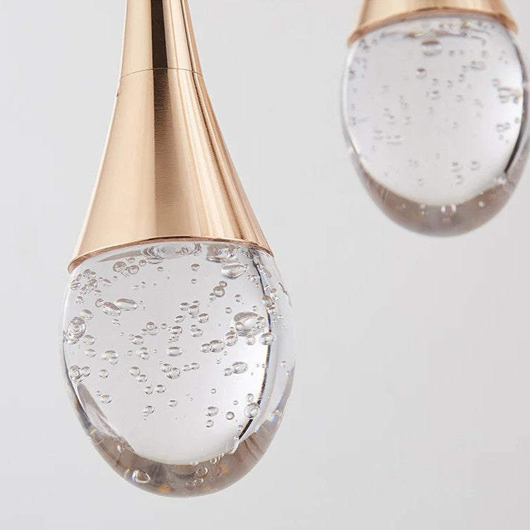 Glass Pendant Light with Warm Glow - Vetra-Gold-1 lamp-The Livary