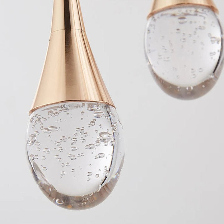 Glass Pendant Light with Warm Glow - Vetra-Gold-1 lamp-The Livary