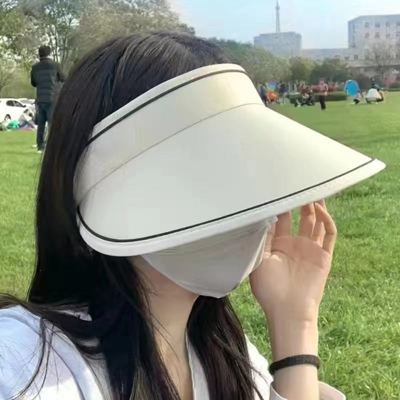 Trendy roll-up sun hat with extra protection – FoldSun Pro-Black-The Livary