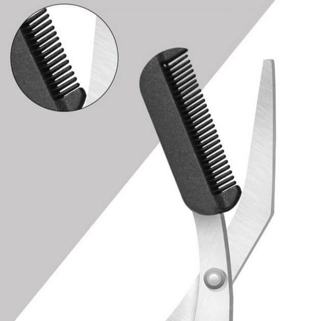 Eyebrow scissors with comb – TrimLuxe-Pink-The Livary