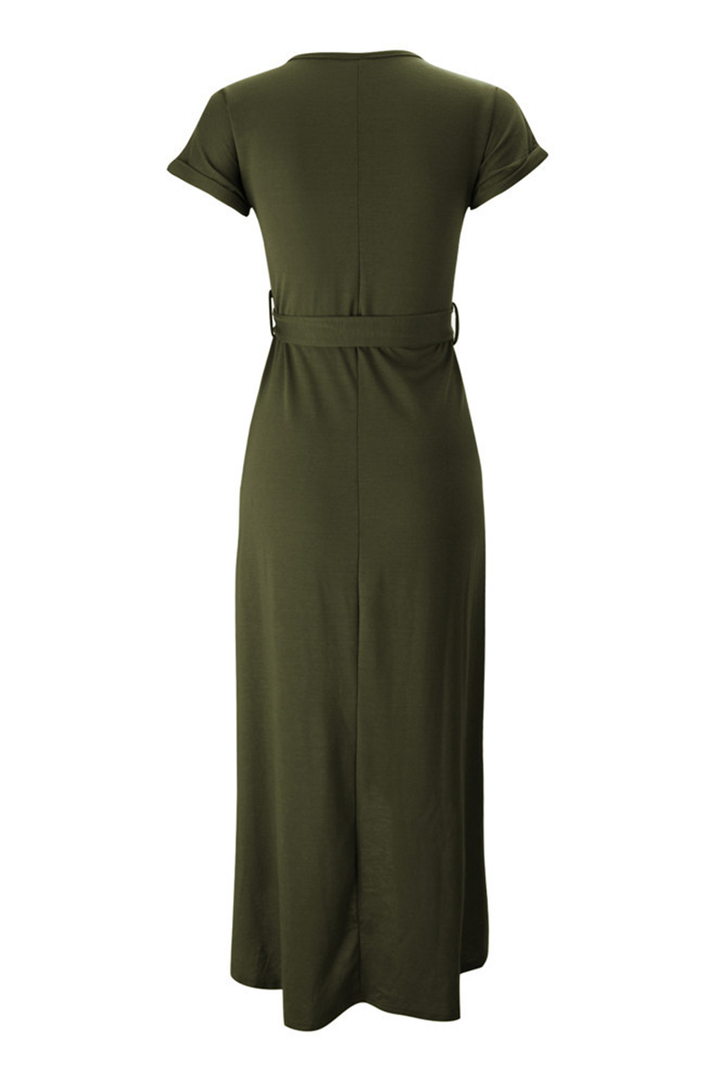 Casual midi dress - Isabella-Green-S-The Livary
