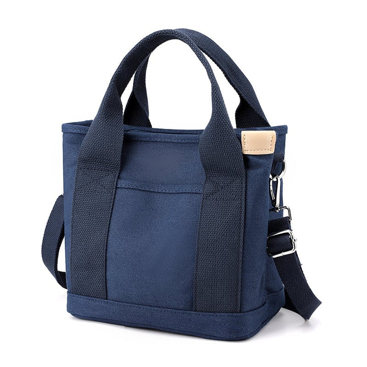Canvas Tote Bag - Nia-Blue-The Livary