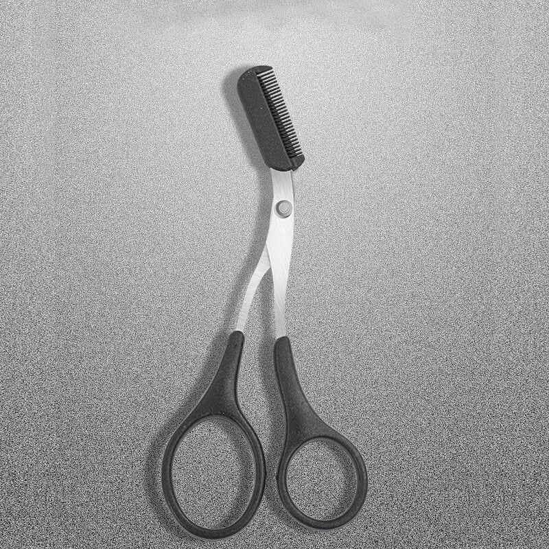 Eyebrow scissors with comb – TrimLuxe-Pink-The Livary