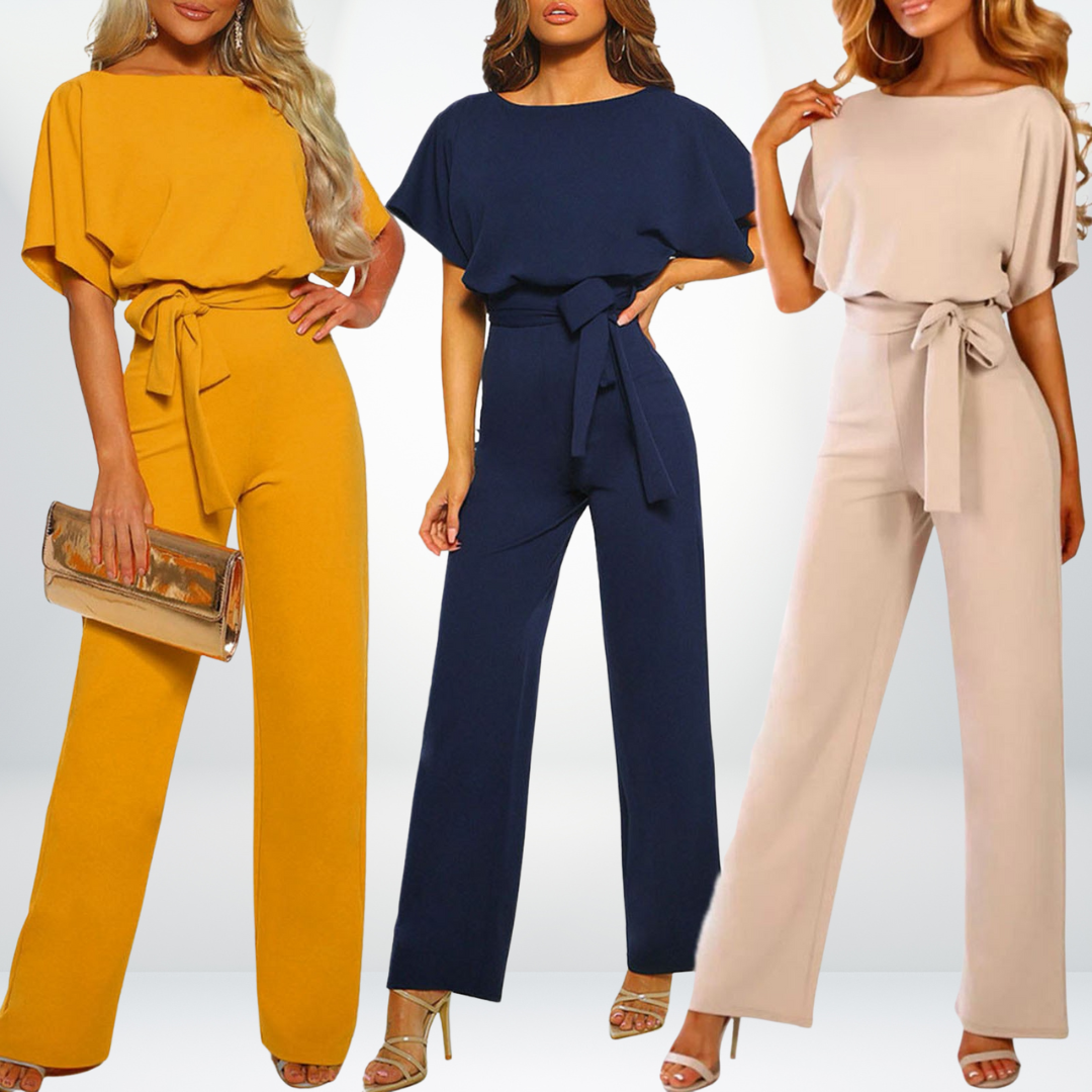 Light Ladies Jumpsuit - Sofia-Orange-S-The Livary