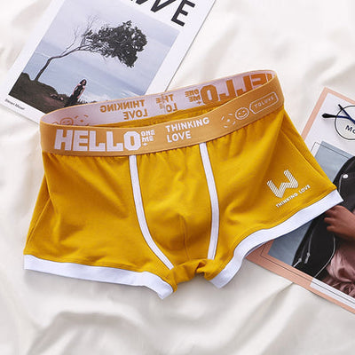Luxury Boxer Set (6 pieces) - Noah-Yellow-S-The Livary
