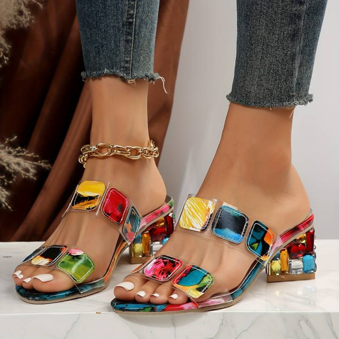 Sparkling comfort sandals for women – Marielle-3-The Livary
