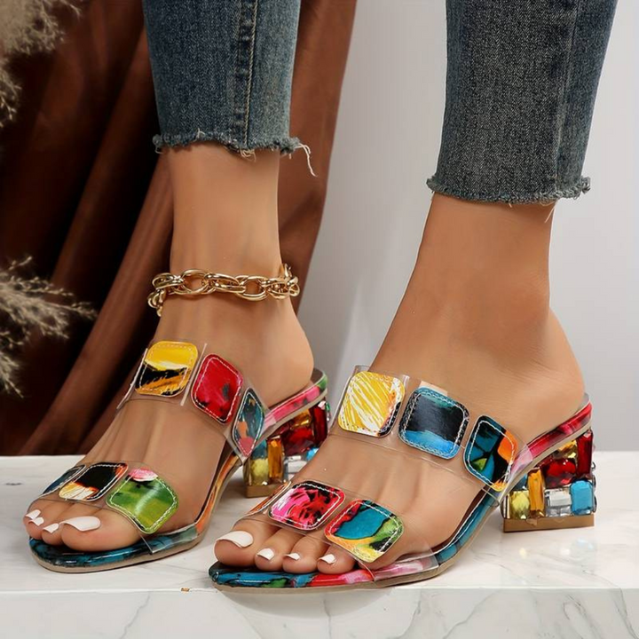 Sparkling comfort sandals for women – Marielle-3-The Livary