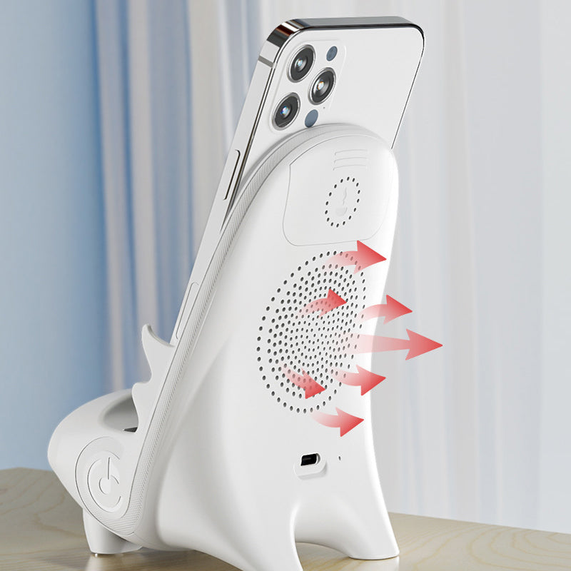 Wireless Phone Holder with 15W Fast Charging Function - FlexCharge Chair-White-The Livary