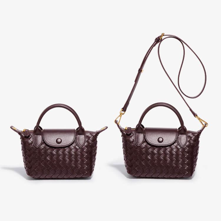 Braided Mini Bag - Elena-White-The Livary