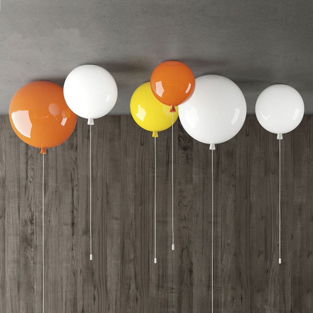 Compact Modern LED Balloon Ceiling Light - AuraLite-7.87 in-White-The Livary