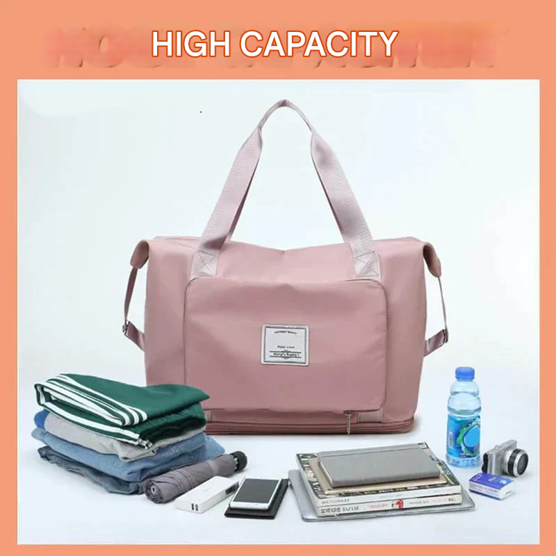 Foldable Travel Bag - FlexiCarry-Black-The Livary