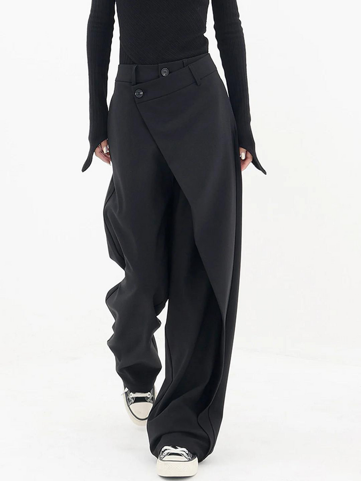 Modern Baggy Ladies Trousers - Emma-Black-S-The Livary