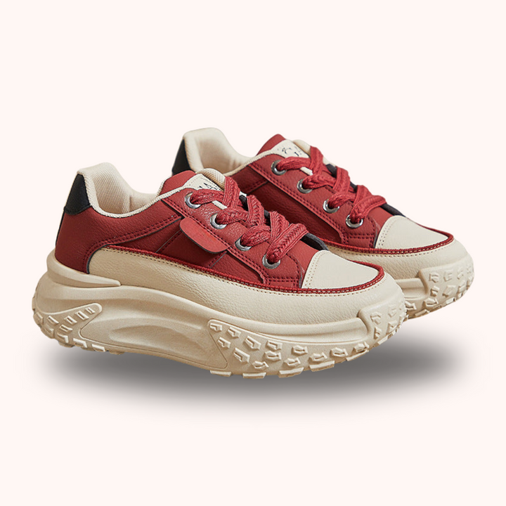 Orthopaedic Shoes for Daily Comfort - FlexiStep-Red-2.5-The Livary