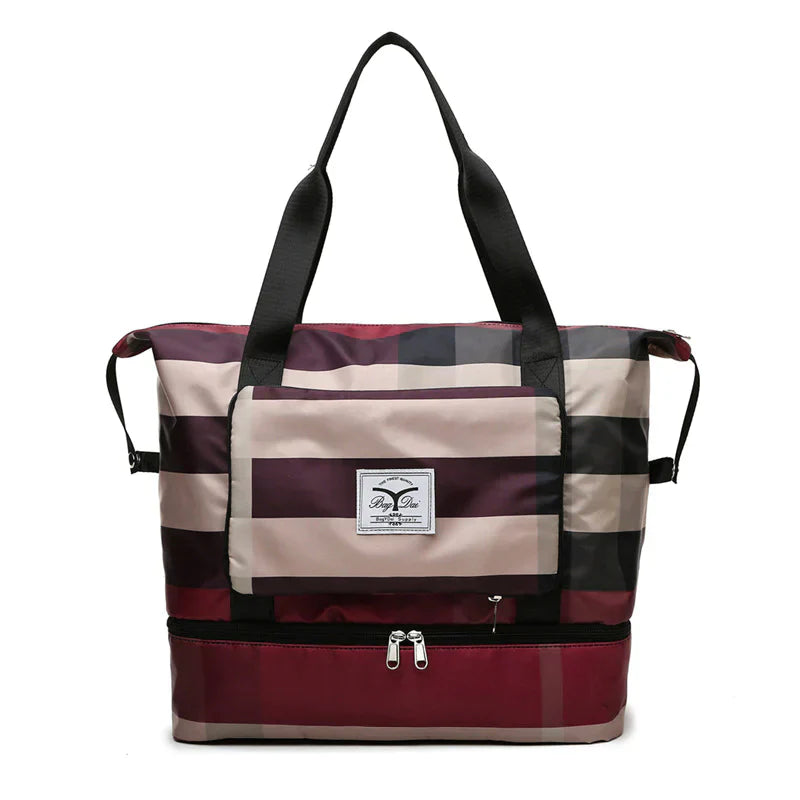 Foldable Travel Bag - FlexiCarry-Bordeaux red-The Livary