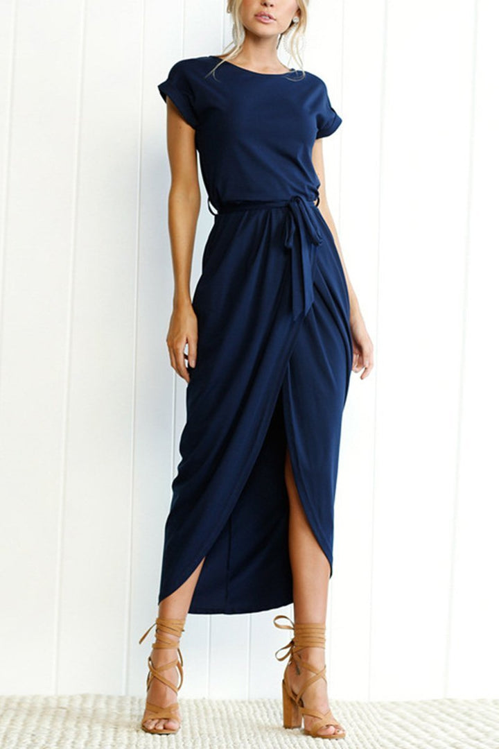 Casual midi dress - Isabella-Green-S-The Livary