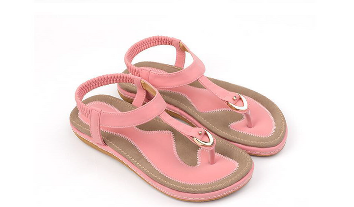 Comfortable summer shoes with a heel for ladies – Marisa (Now 1+1 Free!)-Pink-3.5-The Livary