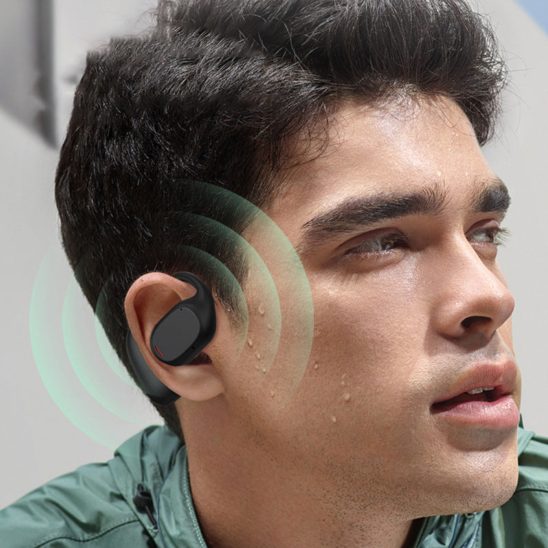 Wireless Earbuds with Open Design - AirBeat Flex-Black-The Livary