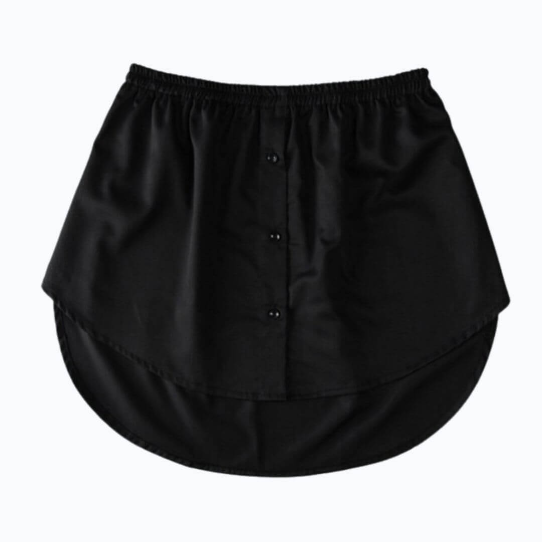 Ladies' Shirt Extender with Elastic Waistband – Noelle-Black-S-The Livary
