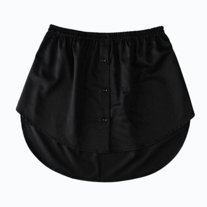 Ladies' Shirt Extender with Elastic Waistband – Noelle-Black-S-The Livary